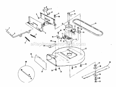 Page C Diagram and Parts List for 13196351  Craftsman Lawn Tractor
