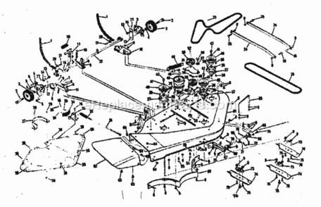 Page C Diagram and Parts List for 13196361  Craftsman Lawn Tractor