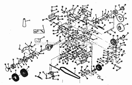 Page B Diagram and Parts List for 13196363  Craftsman Lawn Tractor