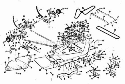 Page C Diagram and Parts List for 13196363  Craftsman Lawn Tractor