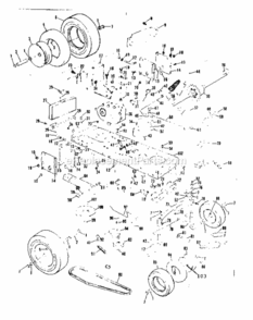 Page E Diagram and Parts List for 13196410  Craftsman Lawn Tractor