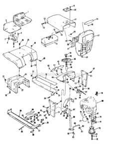 Page A Diagram and Parts List for 13196412  Craftsman Lawn Tractor