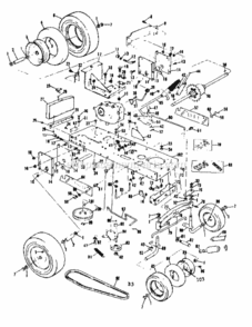 Page B Diagram and Parts List for 13196412  Craftsman Lawn Tractor