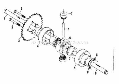 Page E Diagram and Parts List for 13196412  Craftsman Lawn Tractor