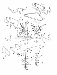 Page D Diagram and Parts List for 13196451  Craftsman Lawn Tractor