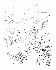 Page A Diagram and Parts List for 13196460  Craftsman Lawn Tractor