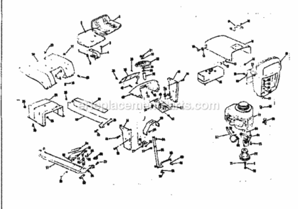 Page A Diagram and Parts List for 13196461  Craftsman Lawn Tractor