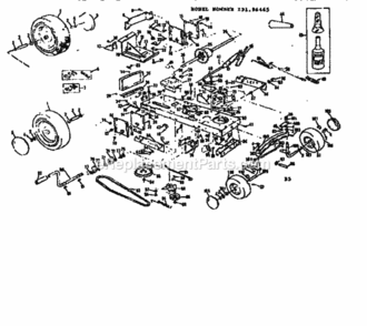 Page B Diagram and Parts List for 13196465  Craftsman Lawn Tractor