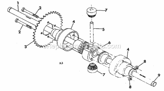 Page G Diagram and Parts List for 13196465  Craftsman Lawn Tractor