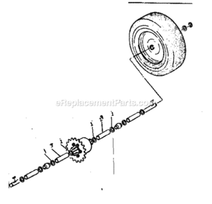 Page B Diagram and Parts List for 13196500  Craftsman Lawn Tractor