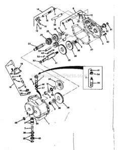 Page D Diagram and Parts List for 13196500  Craftsman Lawn Tractor