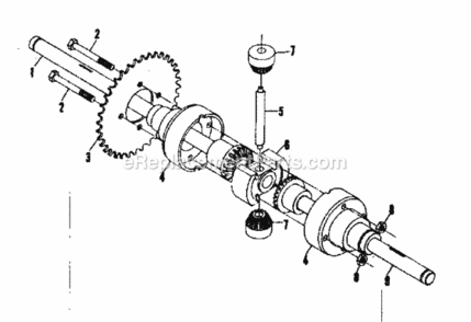 Page B Diagram and Parts List for 13196501  Craftsman Lawn Tractor
