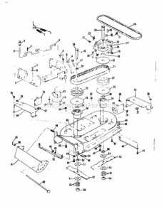 Page E Diagram and Parts List for 13196510  Craftsman Lawn Tractor