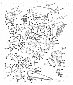 Page A Diagram and Parts List for 13196512  Craftsman Lawn Tractor