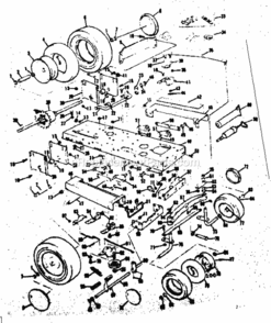 Page B Diagram and Parts List for 13196610  Craftsman Lawn Tractor