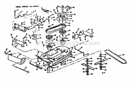 Page C Diagram and Parts List for 13196615  Craftsman Lawn Tractor