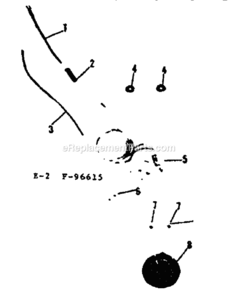 Page E Diagram and Parts List for 13196615  Craftsman Lawn Tractor