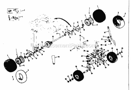 Page C Diagram and Parts List for 13196810  Craftsman Lawn Tractor