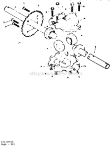 Page H Diagram and Parts List for 13196810  Craftsman Lawn Tractor