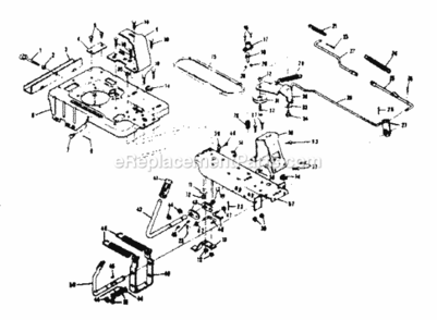 Page B Diagram and Parts List for 13196830  Craftsman Lawn Tractor