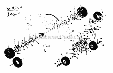 Page C Diagram and Parts List for 13196830  Craftsman Lawn Tractor