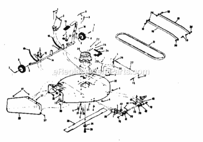 Page D Diagram and Parts List for 13196830  Craftsman Lawn Tractor
