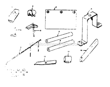 Page F Diagram and Parts List for 13196830  Craftsman Lawn Tractor