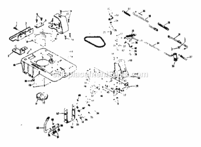 Page B Diagram and Parts List for 13196860  Craftsman Lawn Tractor