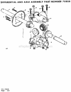 Page F Diagram and Parts List for 13196861  Craftsman Lawn Tractor