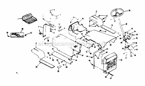 Part Location Diagram of 70968 Generac Gasket