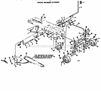 Page C Diagram and Parts List for 13196892  Craftsman Lawn Tractor