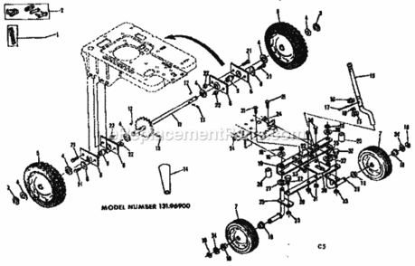 Part Location Diagram of 64243 Craftsman Wl/Tire