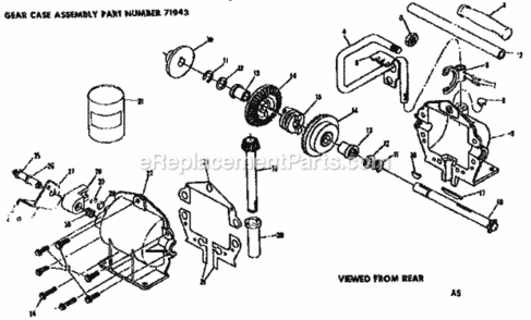 Page H Diagram and Parts List for 13196910  Craftsman Lawn Tractor