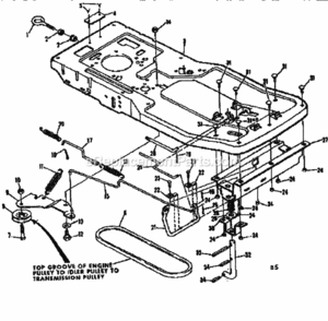 Page B Diagram and Parts List for 13196911  Craftsman Lawn Tractor