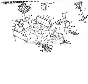 Page A Diagram and Parts List for 131969220  Craftsman Lawn Tractor