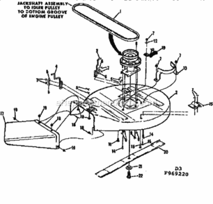 Page D Diagram and Parts List for 131969220  Craftsman Lawn Tractor