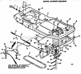 Part Location Diagram of 72541 Generac M8-1.25 X 90mm Hex Screw