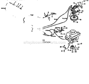 Page E Diagram and Parts List for 131969460  Craftsman Lawn Tractor