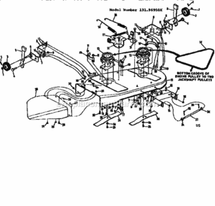 Page D Diagram and Parts List for 13196950X  Craftsman Lawn Tractor