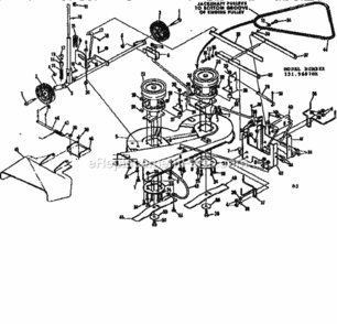 Page D Diagram and Parts List for 13196970X  Craftsman Lawn Tractor