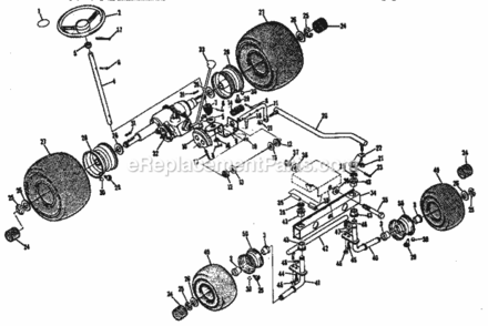 Part Location Diagram of 71206 Craftsman Steering Bracket