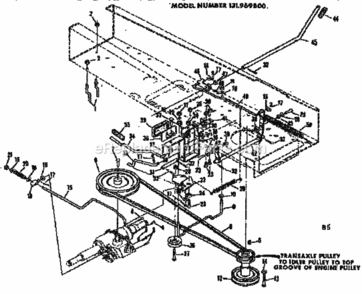 Page B Diagram and Parts List for 131969800  Craftsman Lawn Tractor