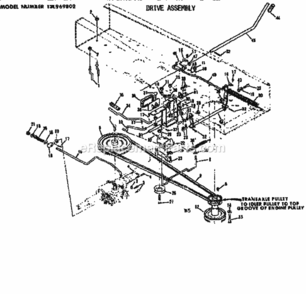 Page B Diagram and Parts List for 131969802  Craftsman Lawn Tractor