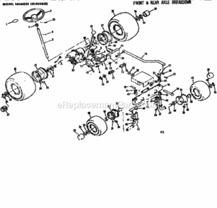 Page C Diagram and Parts List for 131969802  Craftsman Lawn Tractor