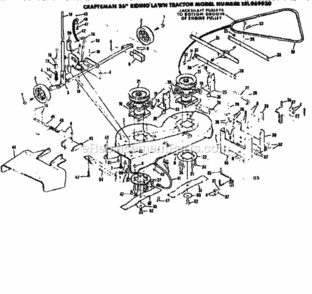 Page D Diagram and Parts List for 131969930  Craftsman Lawn Tractor