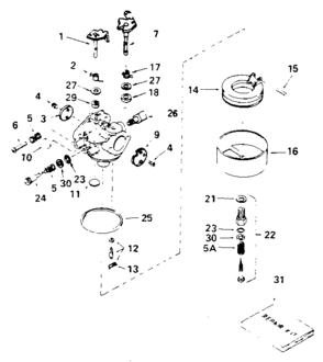 Replacement Parts Diagram and Parts List for 143386092  Craftsman Engine
