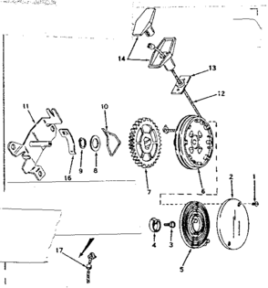 Side Mount Rewind Starter Diagram and Parts List for 143187042  Craftsman Engine