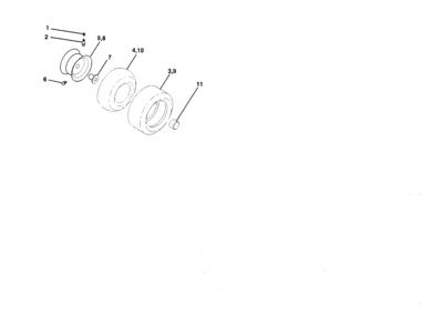 Wheels And Tires Diagram and Parts List for 917277031  Craftsman Lawn Tractor