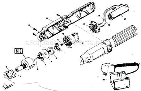 Page A Diagram and Parts List for 135112110  Craftsman Electric Drill