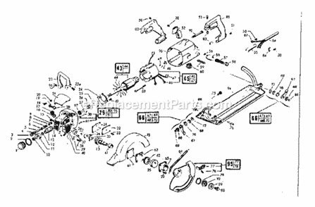 Unit Parts Diagram and Parts List for 135276200  Craftsman Circular Saw